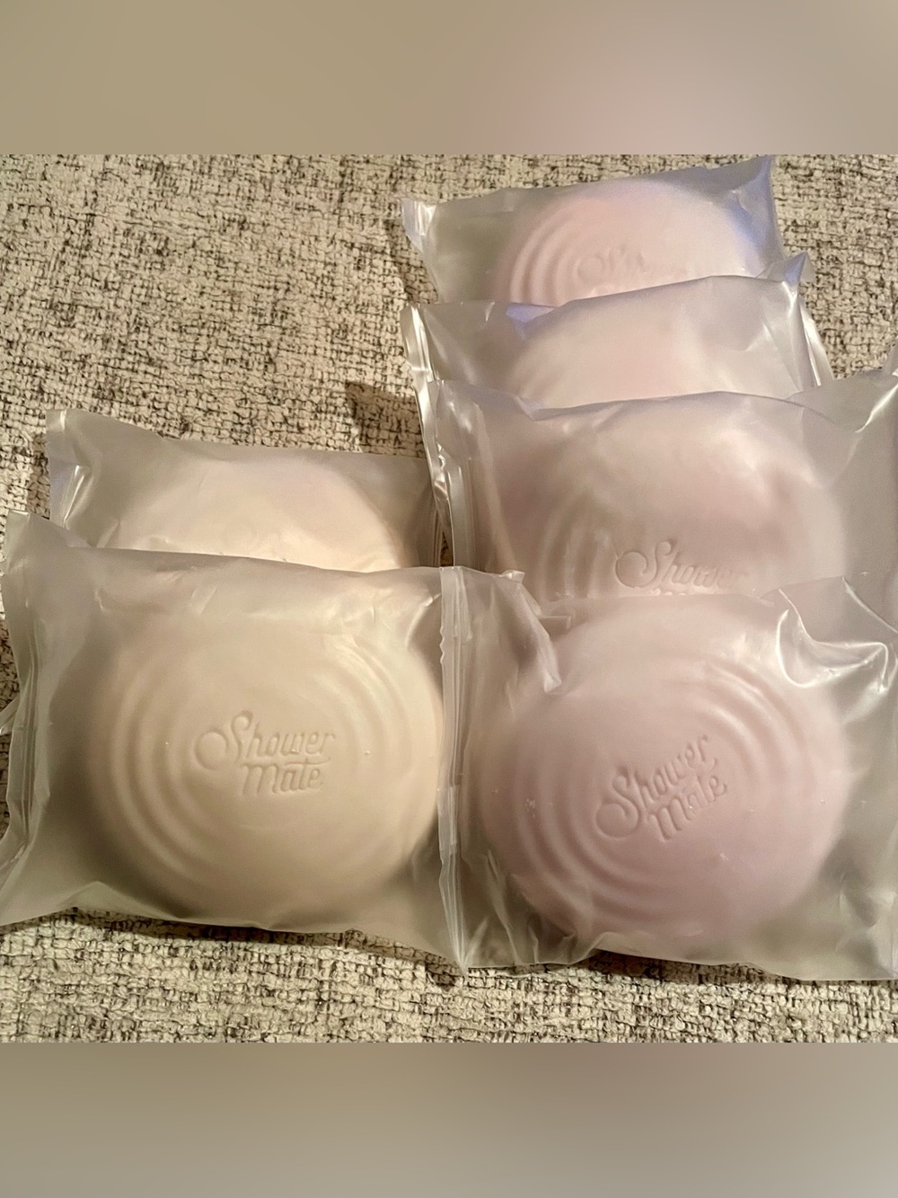 Shower Mate Beauty Soap Goat Milk  6 Bars SEALED UNBOXED. New! 2 Flavors